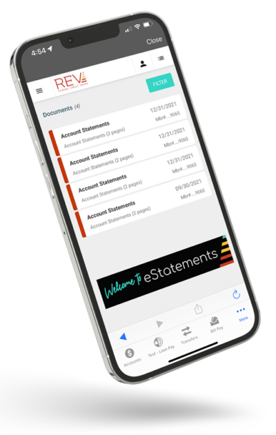 REV EStatements REV Federal Credit Union
